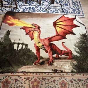 Shavel Home Luxury High Pile Oversized Throw, 60 x 80 Inch, Dragon Fire Cozy